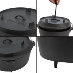 Dutch Oven Enkhuizen Met Deksel Gietijzer Zwart - 4 Varianten -Keukengrill Winkel 1200x1200 396