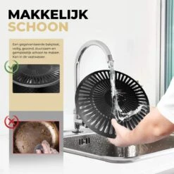 Ozocozy BBQ-ONE Houtskool Tafelbarbecue - Ø30 Cm- Zwart - Incl. Draagtas, Siliconen Bakkwast En RVS-Barbecuetang -Keukengrill Winkel 1200x1200 468