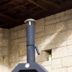 Merkloos MaxxGarden Pizza Oven - Smoker Barbecue Houtskool 45 X 65 X 158cm -Keukengrill Winkel 1200x1200 476