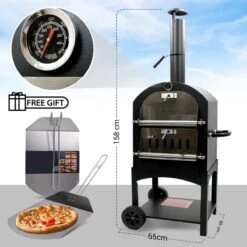 MaxxGarden Pizza Oven - Smoker Barbecue Op Hout, Houtskool Of Pellets - 45 X 65 X 158cm -Keukengrill Winkel 1200x1200 512