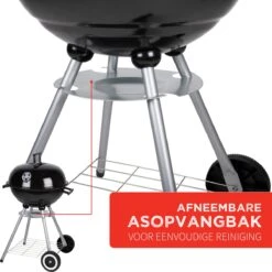 BBQ Collection Houtskoolbarbecue - Kogelbarbecue 45 X 60 Centimeter - Ronde Barbecue - Barbecue Op Wielen - Zwart - Metaal -Keukengrill Winkel 1200x1200 514