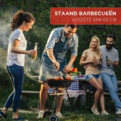 BBQ Collection Houtskoolbarbecue - Kogelbarbecue 45 X 60 Centimeter - Ronde Barbecue - Barbecue Op Wielen - Zwart - Metaal -Keukengrill Winkel 1200x1200 516