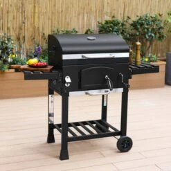 Alice's Garden Houtskool BBQ Bernard - Smoker - Verstelbare Houtskoolbak - Zwart -Keukengrill Winkel 1200x1200 520