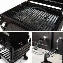 Alice's Garden Houtskool BBQ Bernard - Smoker - Verstelbare Houtskoolbak - Zwart -Keukengrill Winkel 1200x1200 521