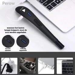 Oplaadbare Lange Elektrische Aansteker - Zwart - Duurzame Plasma Aansteker - Inclusief Cadeauverpakking - BBQ - Kaarsen 16 Oplaadbare Lange Elektrische Aansteker - Zwart - Duurzame Plasma Aansteker - Inclusief Cadeauverpakking - BBQ - Kaarsen -Keukengrill Winkel 1200x1200 55