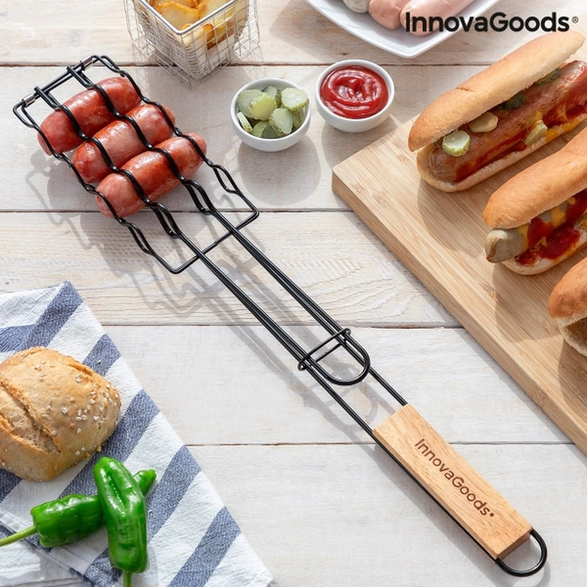 Innovagoods BARBECUEGRIL VOOR WORSTJES SOSKET - Bbq Accesoires - Bbq Accesoires Rooster 11 Innovagoods BARBECUEGRIL VOOR WORSTJES SOSKET - Bbq Accesoires - Bbq Accesoires Rooster - Afbeelding 9