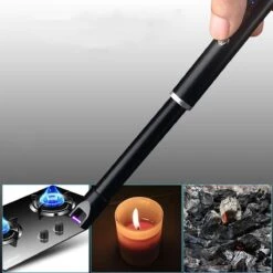 Oplaadbare Lange Dunne Elektrische Aansteker - Duurzame Plasma Aansteker - Inclusief Cadeauverpakking - BBQ – Kaarsen - Zwart -Keukengrill Winkel 1200x1200 56