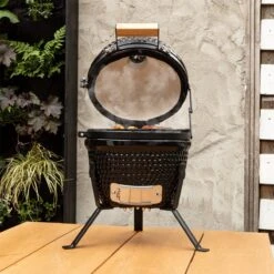 BluMill Kamado BBQ Egg - Kamado 13 Inch - Incl. Vlees Thermometer - Houtskoolbarbecues - Zwart - Ø 27cm -Keukengrill Winkel 1200x1200 561