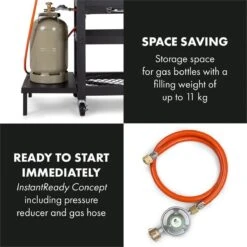 Klarstein Kingsville Double Barbecue - Houtskool- En Gasbarbecue - Smoker BBQ - Inclusief Deksels En Thermometer - Met 2 Roosters - Zwart 16 Klarstein Kingsville Double Barbecue - Houtskool- En Gasbarbecue - Smoker BBQ - Inclusief Deksels En Thermometer - Met 2 Roosters - Zwart -Keukengrill Winkel 1200x1200 573