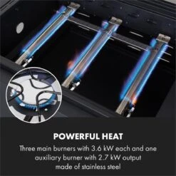 Klarstein Kingsville Double Barbecue - Houtskool- En Gasbarbecue - Smoker BBQ - Inclusief Deksels En Thermometer - Met 2 Roosters - Zwart 22 Klarstein Kingsville Double Barbecue - Houtskool- En Gasbarbecue - Smoker BBQ - Inclusief Deksels En Thermometer - Met 2 Roosters - Zwart -Keukengrill Winkel 1200x1200 578