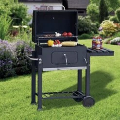 Tepro Toronto Click Barbecue Bbq Houtskool - Grilloppervlak (LxB) 56 X 42 Cm - Met Thermometer In De Deksel - RVS - Houtskoolbarbecue -Keukengrill Winkel 1200x1200 591