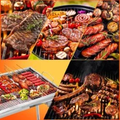 Uten - Houtskoolbarbecue - Opvouwbare Barbecue - Houtskoolbarbecues - Draagbare Camping Barbecue - 430 Roestvrij Staal Grill BBQ - 5-10 Persoon Tuin Buitenfeest - Zilver 15 Uten - Houtskoolbarbecue - Opvouwbare Barbecue - Houtskoolbarbecues - Draagbare Camping Barbecue - 430 Roestvrij Staal Grill BBQ - 5-10 Persoon Tuin Buitenfeest - Zilver -Keukengrill Winkel 1200x1200 598