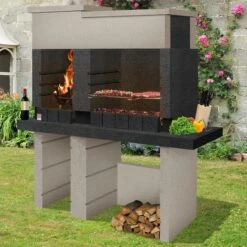 Sarom Fuoco - Betonnen Barbecue - San Pedro - Houtskool En Hout - 160 X 51.5 X 172,2 Cm 6 Sarom Fuoco - Betonnen Barbecue - San Pedro - Houtskool En Hout - 160 X 51.5 X 172,2 Cm -Keukengrill Winkel 1200x1200 600