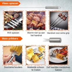 BBQ Accesoires Gereedschapset Koffer Set Tang Borstel Schort Barbecue Dagdeals - Chef Cook BBQ Accessoires Set -Keukengrill Winkel 1200x1200 622