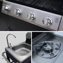 Alice's Garden Gas BBQ D'Artagnan - Zwart - 5 Branders - Buitenkeuken 8 Alice's Garden Gas BBQ D'Artagnan - Zwart - 5 Branders - Buitenkeuken -Keukengrill Winkel 1200x1200 652