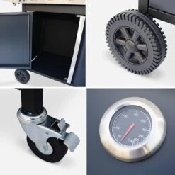 Alice's Garden Gas BBQ Bazin 4 - 5 Branders - Antraciet - Grilloppervlak 64,6x39,3cm 8 Alice's Garden Gas BBQ Bazin 4 - 5 Branders - Antraciet - Grilloppervlak 64,6x39,3cm -Keukengrill Winkel 1200x1200 674