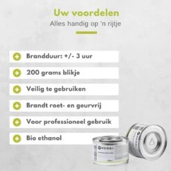 Hendi Brandpasta Voor Chafing Dish - Brandgel 200g - ( 6 Stuks ) -Keukengrill Winkel 1200x1200 713