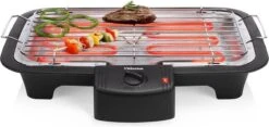 Tristar BQ-2813 Electrische Tafelbarbecue - Grilloppervlak (LxB) 38x22 Cm - 2000W - Zwart