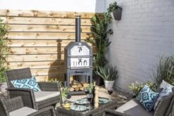 Merkloos MaxxGarden Pizza Oven - Smoker Barbecue Houtskool 45 X 65 X 158cm -Keukengrill Winkel 1200x800 21