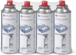 Hendi Gasbussen Butaan Navulling - 227g - Set Van 4 -Keukengrill Winkel 1200x863