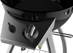 Accente Outdoor Gas BBQ - ø 45 Cm- Inclusief Grillplaat & Gasslang - Zwart -Keukengrill Winkel 1200x883