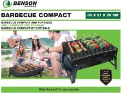 Benson Barbecue Compact - Met Handvat - 35 X 27 X 20 Cm -Keukengrill Winkel 1200x916