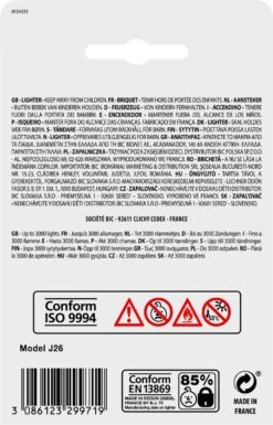 BIC J26 Maxi Vuursteen Flint Aanstekers - Diverse Kleuren - Pak Van 5 Gasaanstekers - Kindveilig -Keukengrill Winkel 770x1200 1