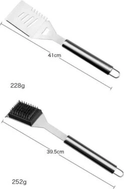 Sens Design BBQ Accesoires - 18 Delig - BBQ Gereedschapset Koffer -Keukengrill Winkel 788x1200