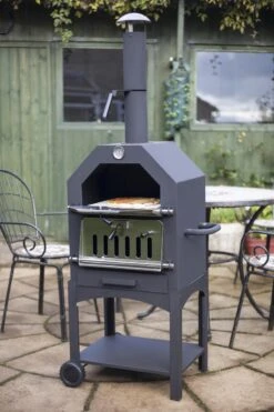 Merkloos MaxxGarden Pizza Oven - Smoker Barbecue Houtskool 45 X 65 X 158cm -Keukengrill Winkel 800x1200 6