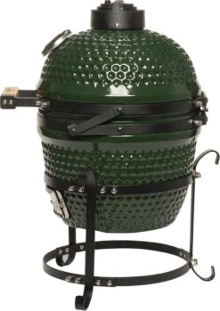 Patton Kamado Keramische Houtskoolbarbecue - 13" - Grilloppervlak Ø 28 Cm - Inclusief Heatdeflector - Groen -Keukengrill Winkel 848x1200 3