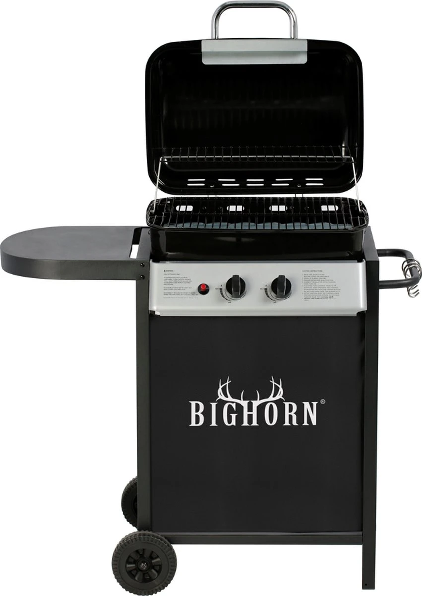 Bighorn Gasbarbecue En Grill – 2 Branders – Zwart 14 Bighorn Gasbarbecue En Grill – 2 Branders – Zwart - Afbeelding 12