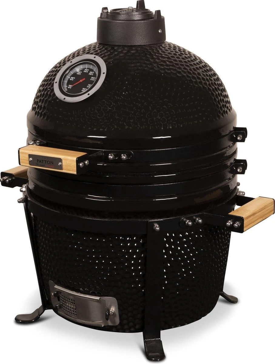 Patton Kamado 15" - Keramisch - Tafel Model - Premium Black - Medium - Zwart 6 Patton Kamado 15" - Keramisch - Tafel Model - Premium Black - Medium - Zwart - Afbeelding 4