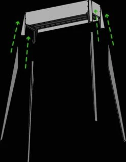 Spiedini Saté-bbq Bali 80 - Saté Houtskoolbarbecue Met Horizontaal Rooster - 80 Cm Lang, 11 Cm Breed - Materiaal: Gealuminiseerd Ijzer -Keukengrill Winkel 938x1200 1