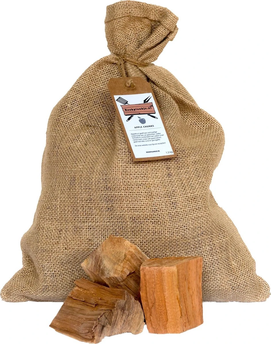 Appel Chunks 1,5kg | BBQ | Rookhout 3 Appel Chunks 1,5kg | BBQ | Rookhout