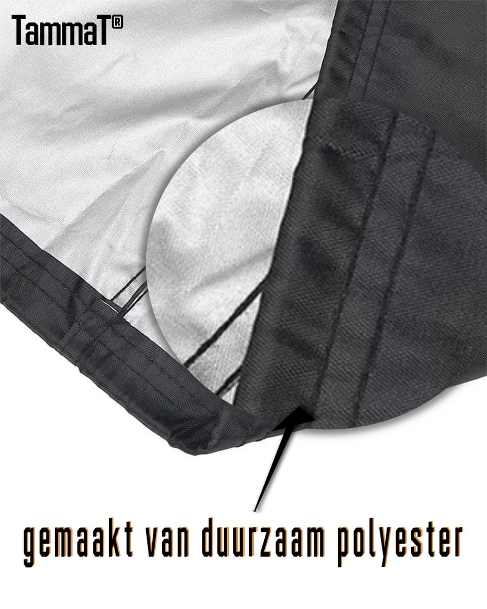 TammaT - BBQ Hoes - Waterdichte Beschermhoes - UV Bescherming - Maat L 170 X 61 X 117 Cm - Met Trekkoord 8 TammaT - BBQ Hoes - Waterdichte Beschermhoes - UV Bescherming - Maat L 170 X 61 X 117 Cm - Met Trekkoord - Afbeelding 6